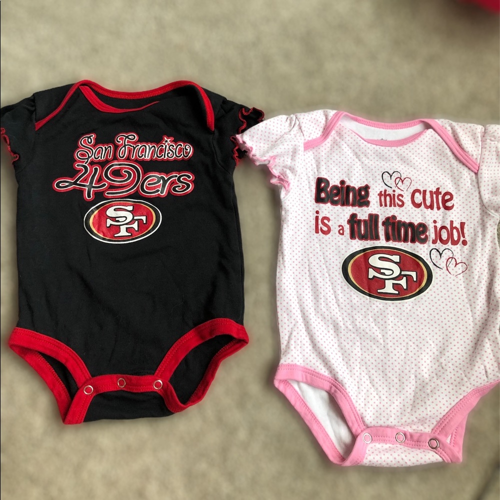 5/$25 NFL 49er’s Onesies